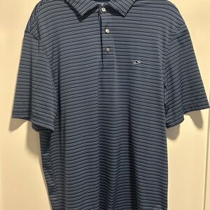 Vineyard Vines Blue Striped Polo Shirt